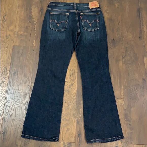 Levi's Nouveau Boot Cut Stretch 515 Dark Jeans 10 - Picture 5 of 6